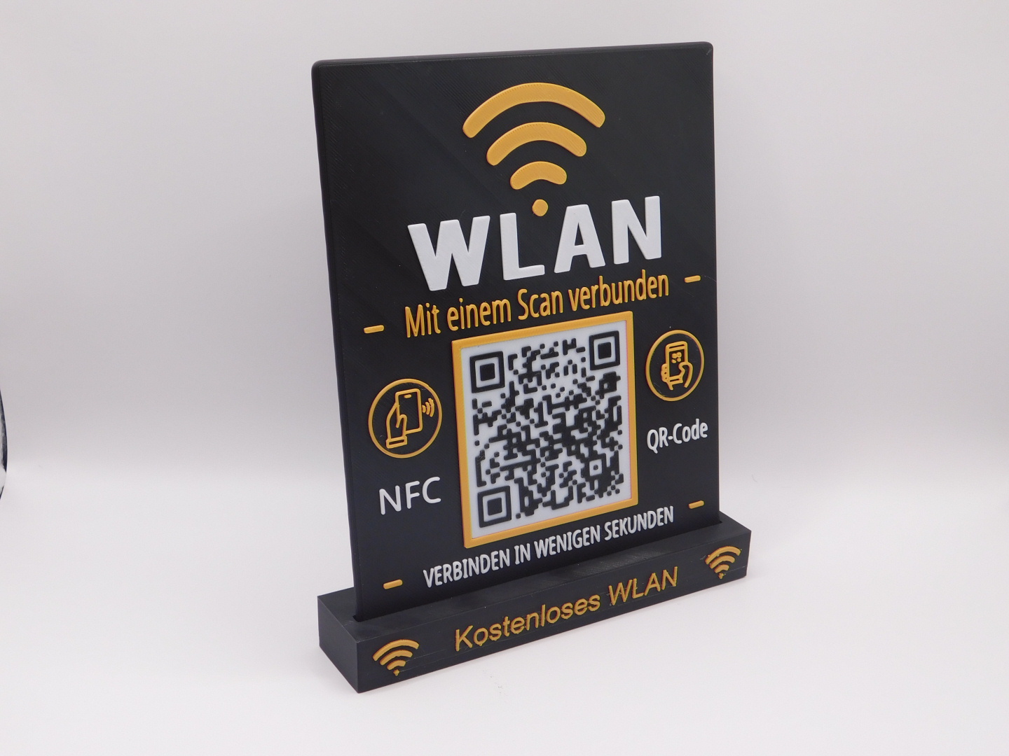 WLAN-Schild mit QR-Code & NFC | Individuell personalisiert – Bild 2